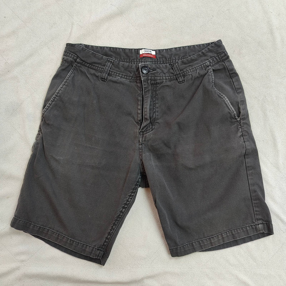 Katin Other - Katin Shorts Mens 30 Dark Gray Brown 100% Cotton Chino Zip Fly Surf Beach
